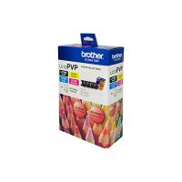Brother LC73PVP 4 Ink Cartridge Photo Value Pack (Black/Cyan/Magenta/Yellow + Photo Paper)