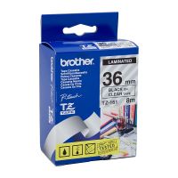 Brother TZe161 Black on Clear Laminated Labelling Tape (36mm x 8m), P-Touch Compatible