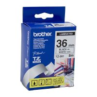 Brother TZ261 / TZe261 Black on White Laminated Labelling Tape (36mm x 8m), P-Touch Compatible