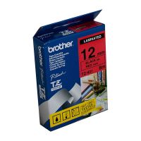 Brother TZ431 / TZe431 Black on Red Laminated Labelling Tape (12mm x 8m), P-Touch Compatible