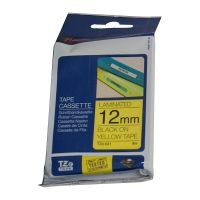 Brother TZ631 / TZe631 Black on Yellow Laminated Labelling Tape (12mm x 8m), P-Touch Compatible