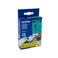 Brother TZ721 / TZe721 Black on Green Laminated Labelling Tape (9mm x 8m), P-Touch Compatible