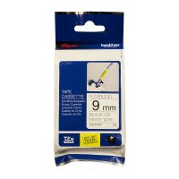 Brother TZFX221 / TZeFX221 Black on White Flexible ID Tape (9mm x 8m), P-Touch Compatible