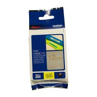 Brother TZMQ934 / TZeMQ934 Gold on Satin Silver Laminated Labelling Tape (12mm x 5m), P-Touch Compatible