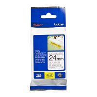 Brother TZeS151 Black on Clear Strong Adhesive Laminated Labelling Tape (24mm x 8m), P-Touch Compatible