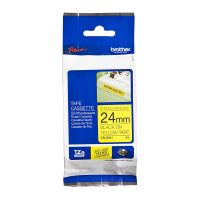 Brother TZeS651 Black on Yellow Strong Adhesive Laminated Labelling Tape (24mm x 8m), P-Touch Compatible