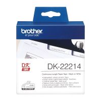 Brother DK22214 White Continuous Length Paper Label Roll (12mm x 30.48m)
