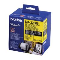 Brother DK22606 Yellow Continuous Length Film Label Roll (62mm x 15.24m)