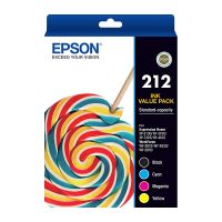 Epson T02R692 212 4 Ink Cartridge Value Pack (Black/Cyan/Magenta/Yellow)