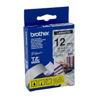 Brother TZ131 / TZe131 Black on Clear Laminated Labelling Tape (12mm x 8m), P-Touch Compatible