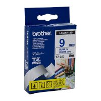 Brother TZ223 / TZe223 Blue on White Laminated Labelling Tape (9mm x 8m), P-Touch Compatible