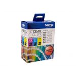 Brother LC135XLCL3PK 3 High Yield Ink Cartridge Value Pack (Cyan/Magenta/Yellow)