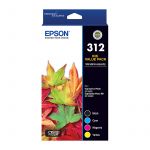 Epson T182992 312 4 Ink Cartridge Value Pack (Black/Cyan/Magenta/Yellow)