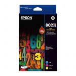 Epson T356592 802 3 High Yield Ink Cartridge Value Pack (Cyan/Magenta/Yellow)